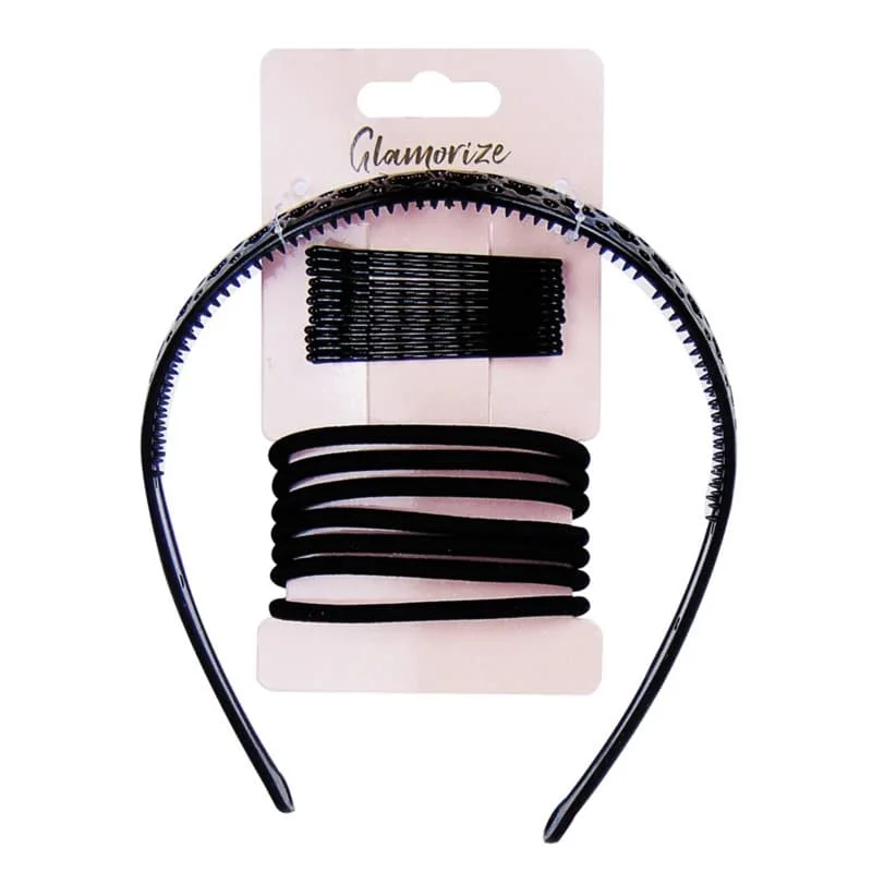OTL Glamorize Black Hair Accessories 20s
