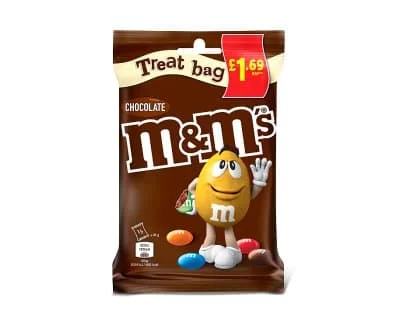 M & M Chocolate Treat Bag 16 x 82g