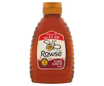 Rowse Sqzy Dark & Rich Honey 6 x 340g