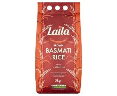 Laila Brown Basmati Rice 5kg