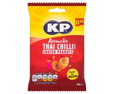 KP Aromatic Thai Chilli Coated Peanuts 16 x 65g