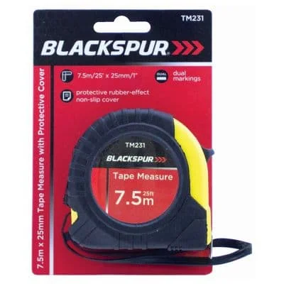Blackspur Tape Measure With Protective Cover 7.5mx25mm