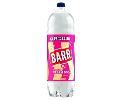 Barr Cream Soda 2for2.50 6 x 2ltr