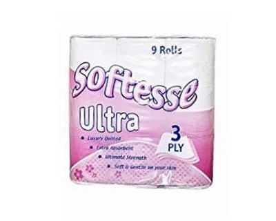 Softesse Toilet Rolls Pink 3ply 5 x 9s