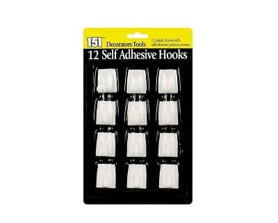 151 Self Adhesive Hooks 12pk 1s