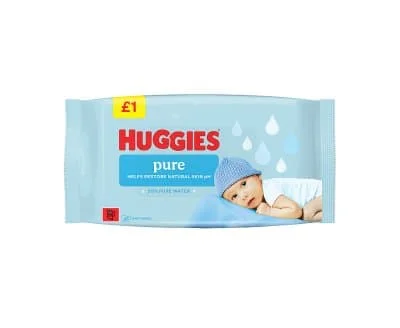 Huggies Pure Wipes 6 x 48s
