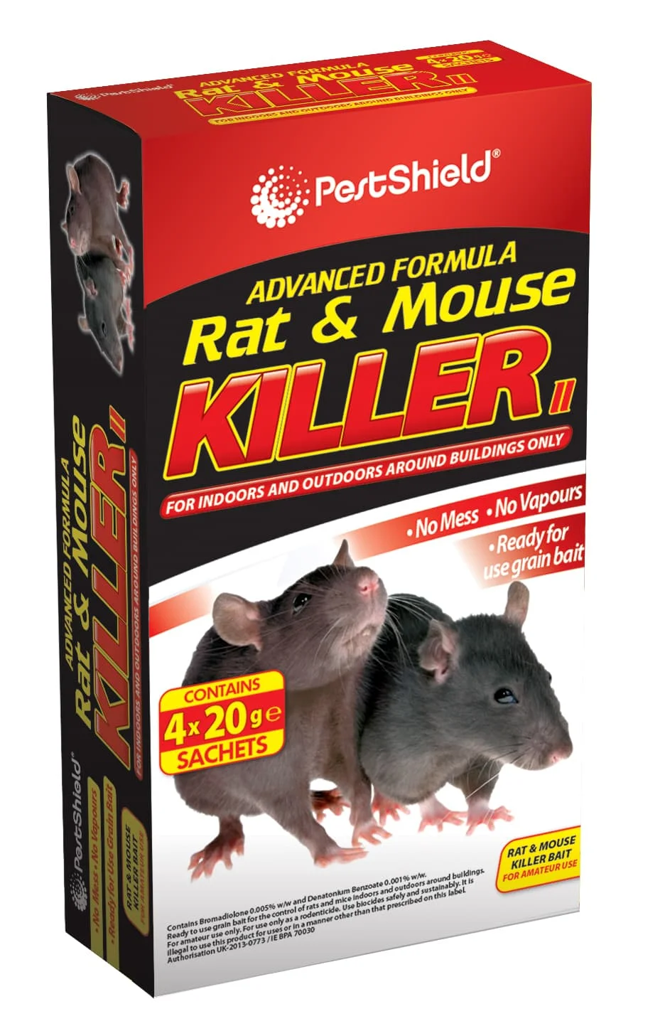 151 Pestshield Rat & Mouse Killer 4 x 20g