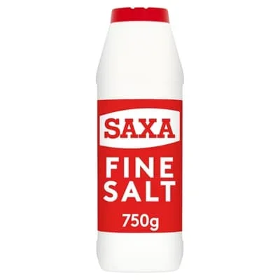 Saxa Table Salt White Bottle 12 x 750g