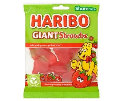 Haribo Giant Strawberry 12 x 140g