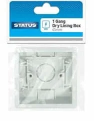 Status 2Gang Dry Linning Pattress Box 1s