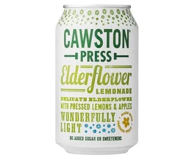 Cawston Press Sparkling Elder Flower Lemonade Can 24 x 330ml