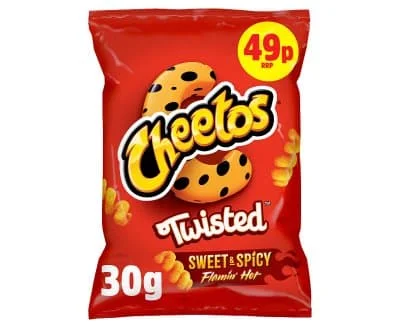 Cheetos Twisted Flaming Hotp 30 x 30g