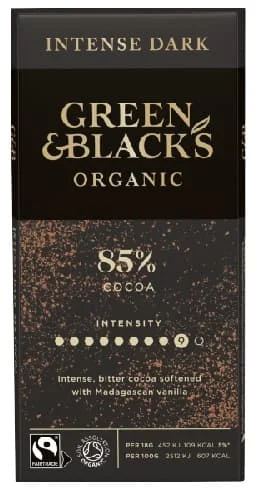 Green & Black's Organic Dark Chocolate 85% 15 x 90g