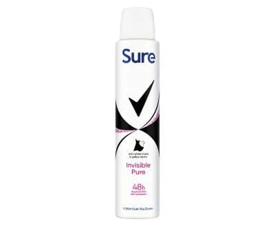 Sure AP Aerosol - Invisible Pure 6 x 200ml