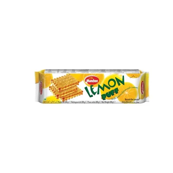 Munchee Lemon Puff Sugar Free 12 x 200g
