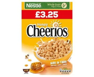 Nestle Cheerios Honey 6 x 370g