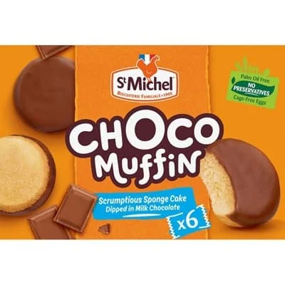 St Michel Choco Muffin 6pk 180g