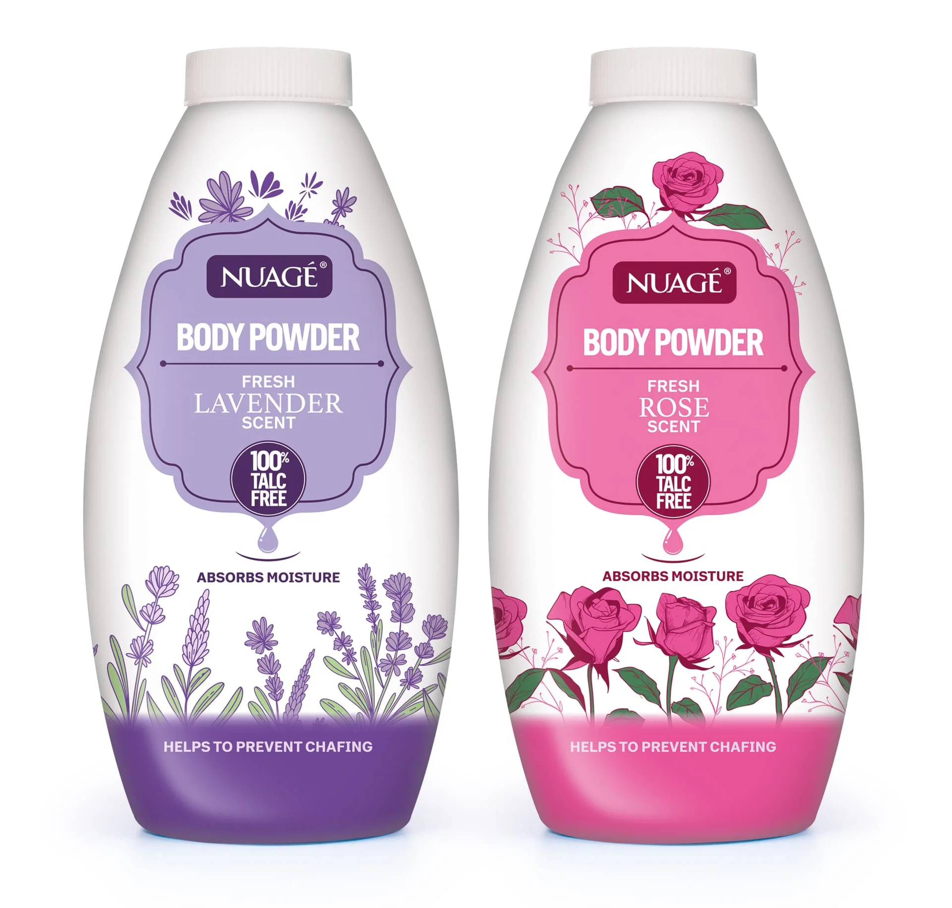 Nuage Body Powder (Talc Free) - Lavender Rose 12 x 250g