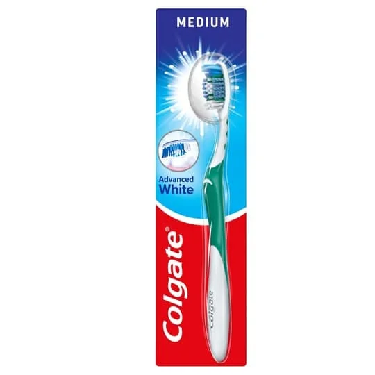 Colgate Tooth Brush Advance White Medium 6s