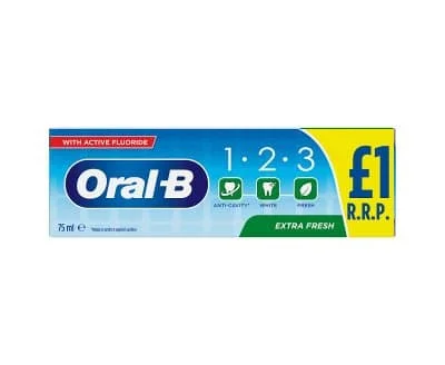 Oral B 123 Extra Fresh 12 x 75ml
