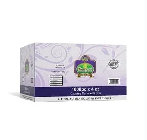 Peepal Chutney Cup and Lids 4oz 1000s