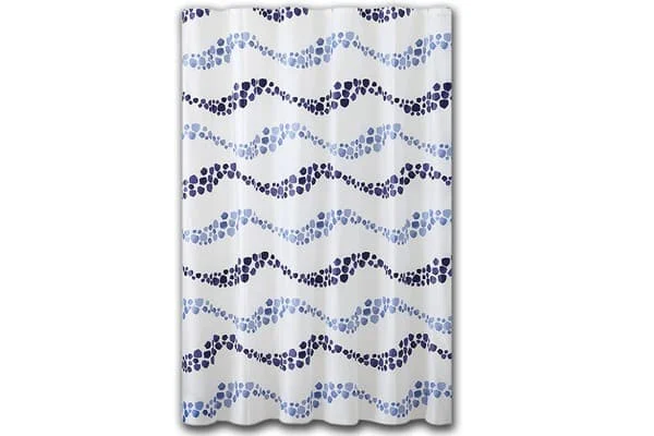 Apollo Shower Curtain - Peva Wave 6 x 1pk
