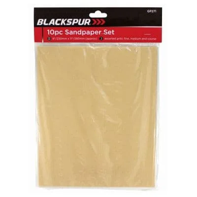 Blackspur Sandpaper Set 10pcs