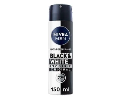 Nivea Men Deo Black & White Invisible Spray 6 x 150ml