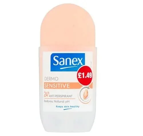 Sanex Roll On Deo Sensitive 6 x 50ml