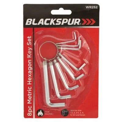 BS 8pcs Metric Hexagon Key Set 8pcs