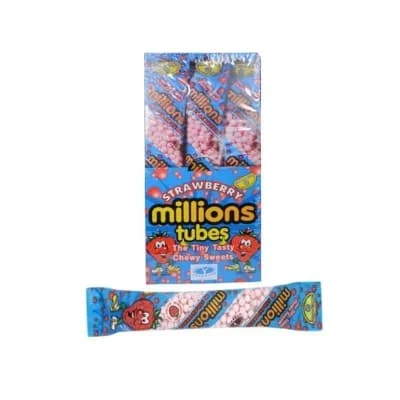 Millions Tube Strawberry 12 x 55g