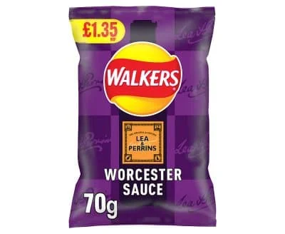 Walkers Lea & Perrins Worcester Sauce 18 x 70g