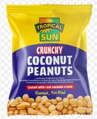 Tropical Sun Crunchy Coconut Peanut 12 x 50g