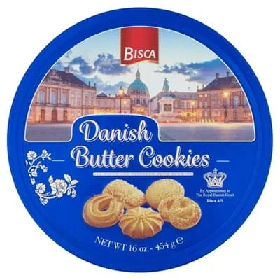 Bisca Danish Butter Tin Cookies 454g