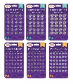 151 Press Studs Assorted 12s