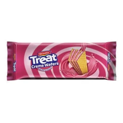 Britannia Treat Strawberry Creme Wafersp 150g