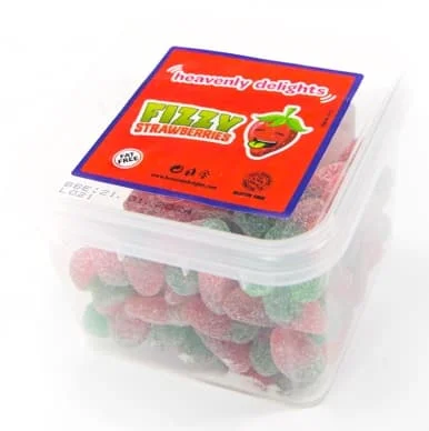 HD Fizzy Strawberries Tub 140g