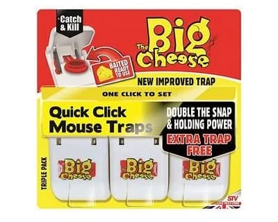 The Big Cheese Quick Click Mouse Traps 2pk 2s