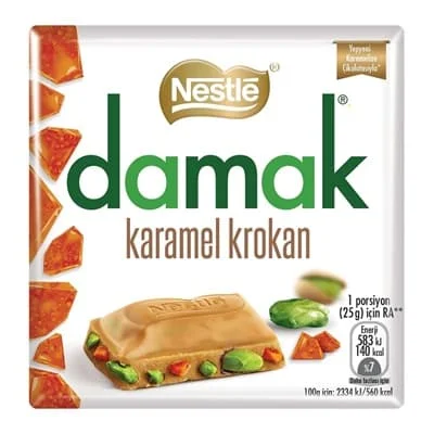 Nestle Damak Caramel Croquant Chocolate 6 x 60g
