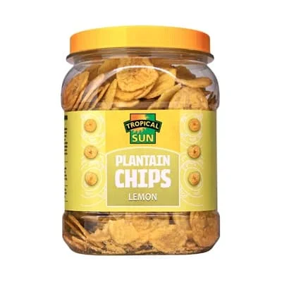 Tropical Sun Plantain Chips - Lemon 6 x 450g