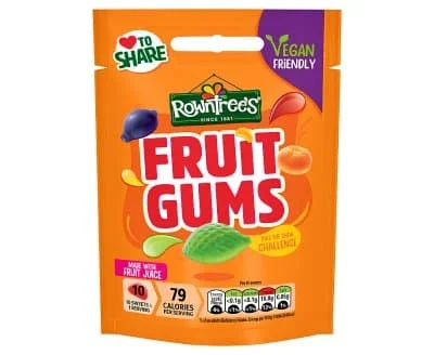 ROWNTREES FRUIT GUMS Pouch Vegan 150g
