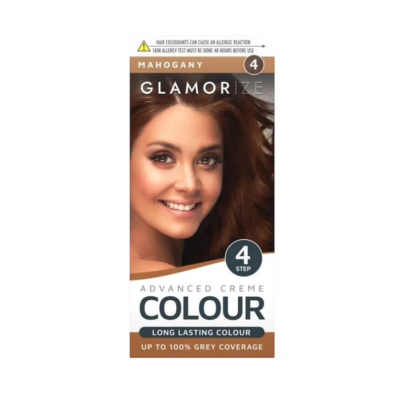 Glamorize Men's No4 Mahogany Hair Dye 6pk