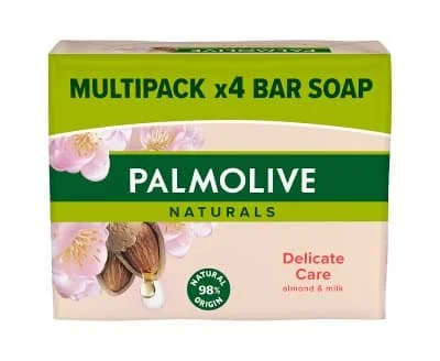 Palmolive Bar Soap - Delicate Care Almond & Milk 4x90g