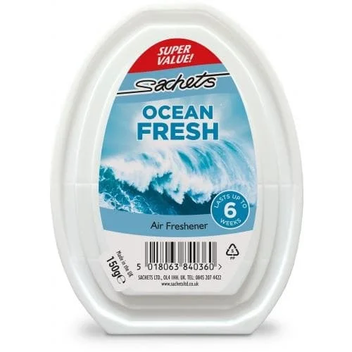 Sachets Gel Air Freshner Ocean Fresh 12 x 150g