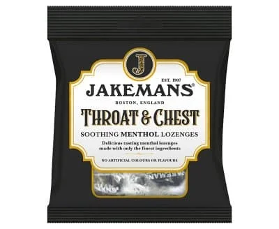 Jakemans Throat & Chest Menthol Lozenzes 12 x 73g
