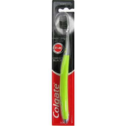 Colgate Tooth Brush Compact Black Soft 1.49 6 x 1s
